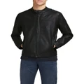 Jack & Jones Warner Faux Leather Jacket Black XXL
