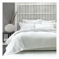 Linen House Deluxe Waffle Quilt Cover Set In White Super King