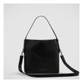 Status Anxiety Ready and Willing Double Handle Hobo Bag in Black