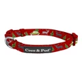 Coco & Pud Deck The Paws Christmas Dog Collar Assorted XS