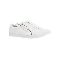 Tommy Hilfiger Signature Logo Leather Trainers in White 39