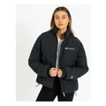 Champion Rochester Athletic Puffer Jacket in Black L