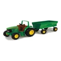 John Deere 42cm Tractor & Wagon Kids Interactive Steerable Farm Vehicle Toy 3+