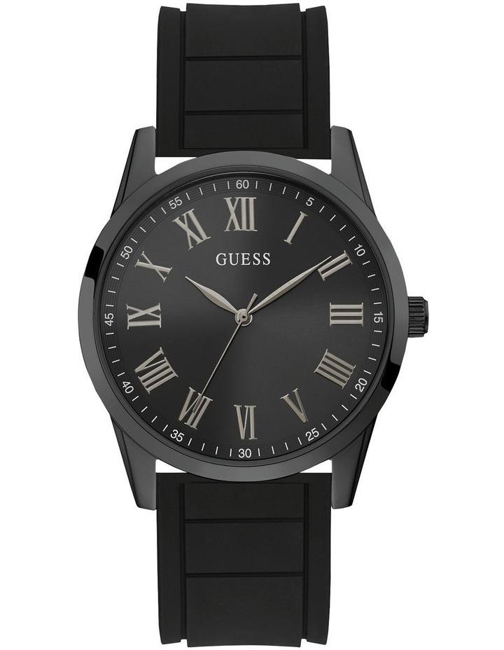 Guess Charter Black Silicone Watch Black