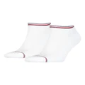Tommy Hilfiger Iconic Sports Sneaker Socks 2 Pack in White One Size