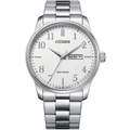 Citizen Eco-Drive 41.8mm White/Stainless Steel Watch BM8550-81A White No Size