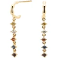 PDPAOLA Sage 18ct Gold Plated Earrings Gold