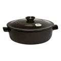Emile Henry Round Stewpot 5.30L Charcoal