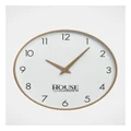 Australian House & Garden Broome Walnut Rural Clock 35cm in White