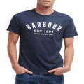 Barbour Essential Ridge Logo Tee Navy S