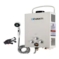 Devanti Outdoor Gas Hot Water Heater Portable Shower GWH-LPG-8L-SW-BG-DI-PUMP