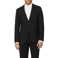 Calvin Klein Twill Suit Jacket in Black 92R