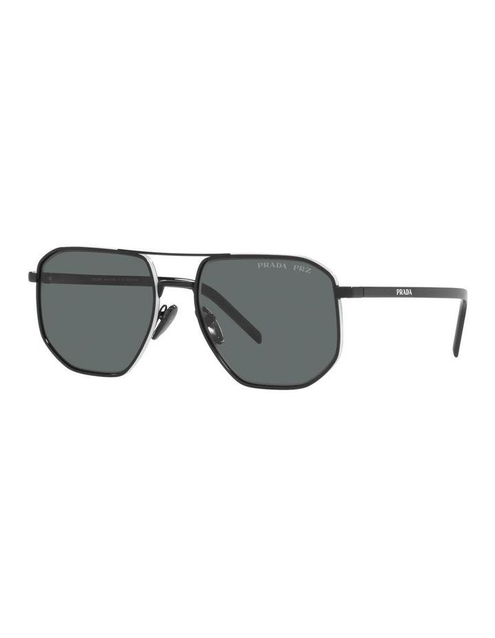 Prada PR 59YS Black Polarised Sunglasses Black