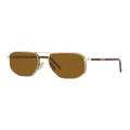 Prada PR 59YS Gold Polarised Sunglasses Gold