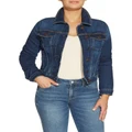 Guess Sexy Trucker Jacket Carrie in Mid Blue XS