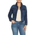 Guess Sexy Trucker Jacket Carrie in Mid Blue XS