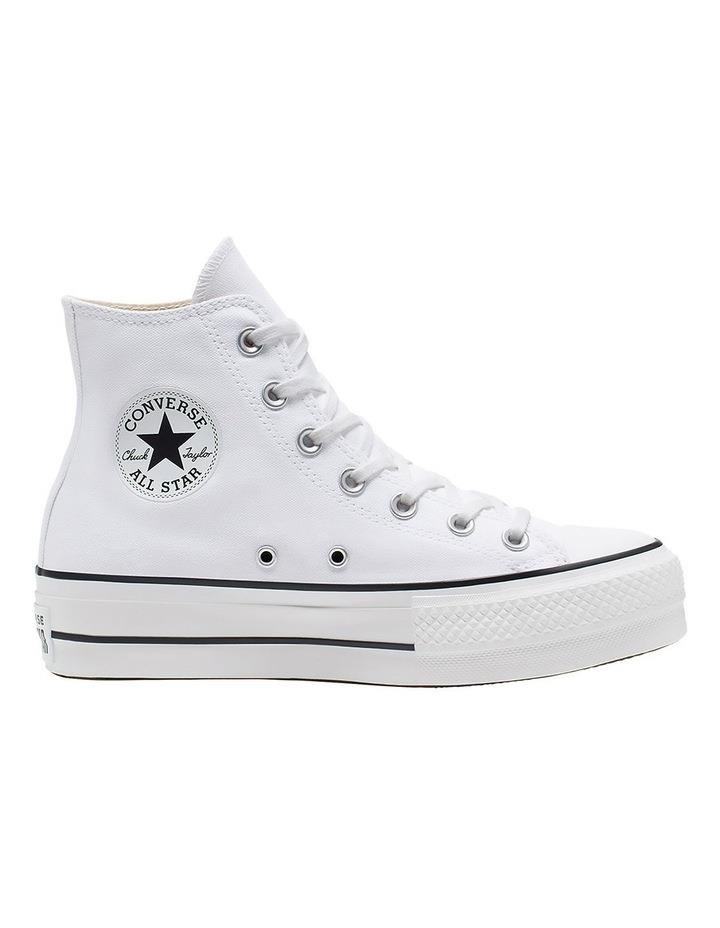 Converse Chuck Taylor All Star White Canvas Platform Sneaker White 6