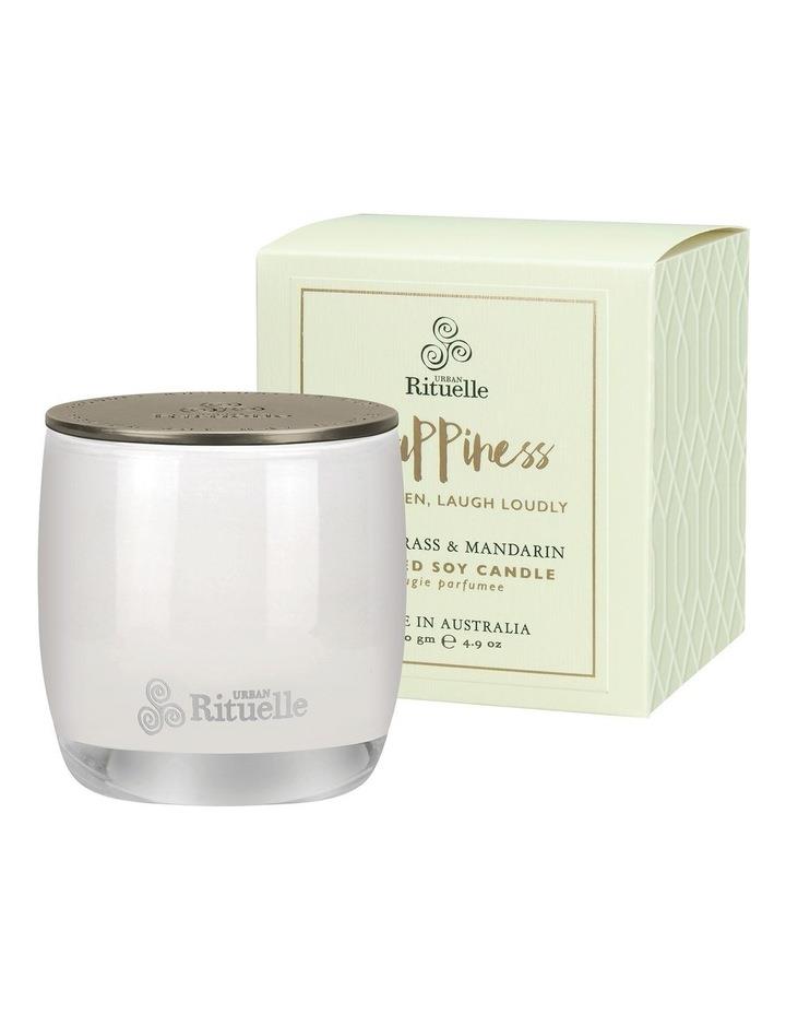 Urban Rituelle Scented Offerings 140gm Candle Happiness Lt Green