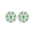 Georgini Opera Green Emerald Silver Earrings Assorted