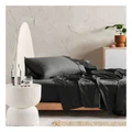 Linen House Augusta 500TC Sheet Set In Magnet Charcoal King