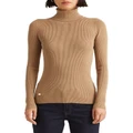 Lauren Ralph Lauren Ribbed Turtleneck Sweater Beige XL