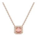 Swarovski Millenia Necklace Octagon Cut Rose Gold-Tone Plated in Pink