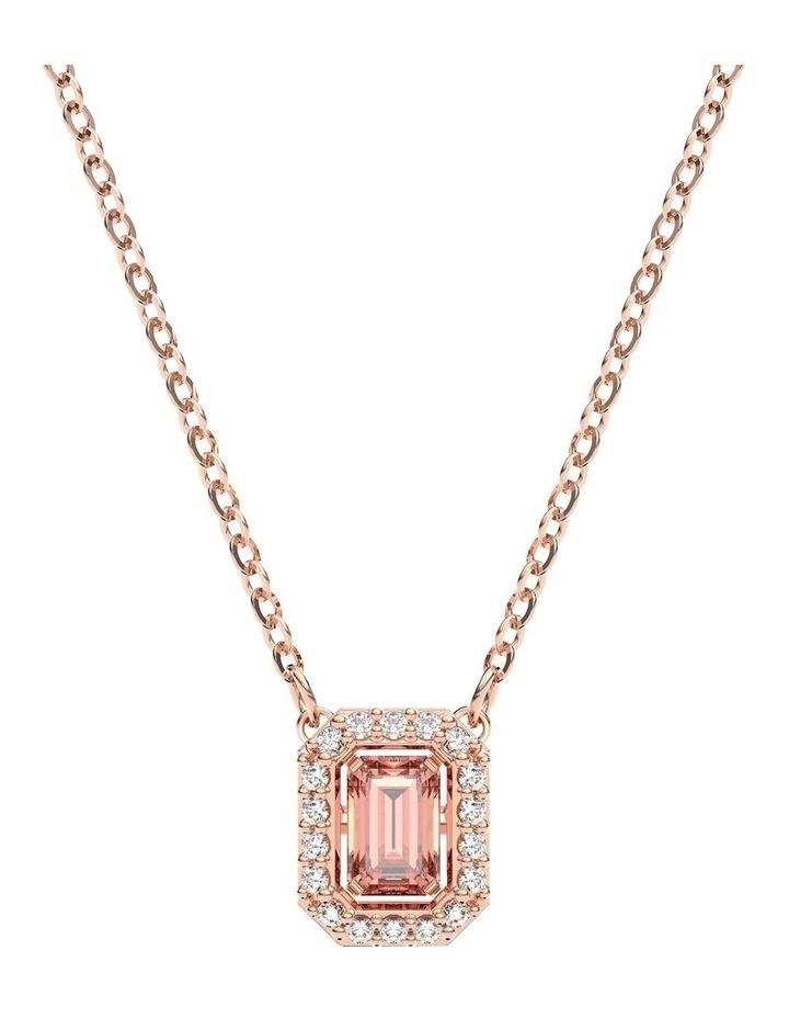 Swarovski Millenia Necklace Octagon Cut Rose Gold-Tone Plated in Pink