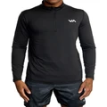 RVCA Sport Vent Long Sleeve Half Zip Pullover Black S