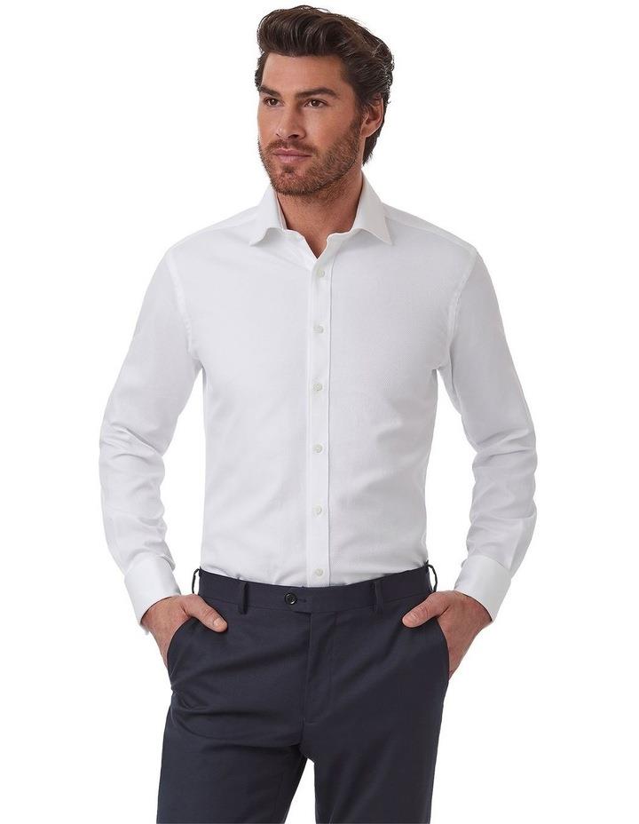 Dom Bagnato Turbina Tailored Fit French Cuff Shirt in White 38