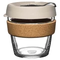 KeepCup Brew Cork, Reusable Glass Cup M 12oz / 340ml in Filter Cream