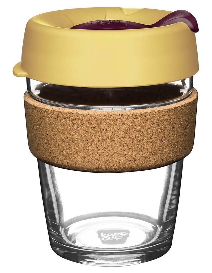 KeepCup Brew Cork, Reusable Glass Cup, Nightfall, M 12oz / 340ml Yellow