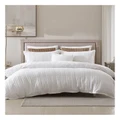 Private Collection Winton Quilt Cover Set White King Size