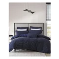 Private Collection Everton Navy Quilt Cover Set Navy Queen Size
