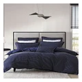 Private Collection Everton Navy Quilt Cover Set Navy King Size