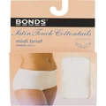 Bonds Cottontails Satin Touch Midi Brief White 1019 White 10
