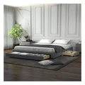 Milano Decor Palermo Bed Base with Drawers in Grey King Bed