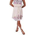 Y.A.S Chella Embroidered Skirt Viscose White L