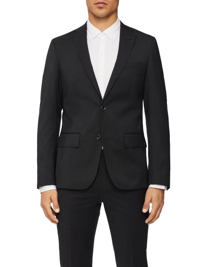 Calvin Klein Slim Twill Suit Jacket in Charcoal 96S