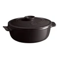Emile Henry Emile Henry Round Stewpot 2.5L In Charcoal