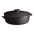 Emile Henry Emile Henry Round Stewpot 4L In Charcoal