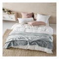 Linen House Sena Blanket In Silver Single/Double