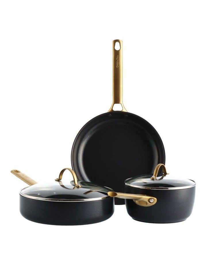 Greenpan Reserve 3 Piece Set in Black