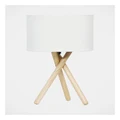 Australian House & Garden Otoway Linen Shade Tripod Table Lamp 30x30x52cm in Natural White