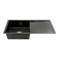 Cefito Kitchen Sink Stainless Steel 75X45CM Basin Single Bowl Laundry in Black