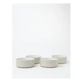 Vue Halo 4pc Bowl Set In White