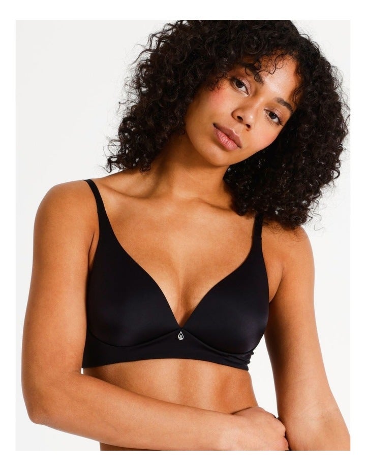 Chloe & Lola Pure Comfort Wirefree Contour Bra in Black 12 D
