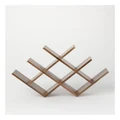 The Cooks Collective Acacia Wood Wine Rack in Natural Brown