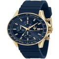 Maserati Sfida Gold R8871640004 Watch In Blue