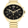 Tommy Hilfiger Max Ionic Plated Steel Gent's Multifunction Watch in Gold