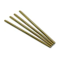 Lujo Home Short Straight Straws Cocktail in Gold 8mm